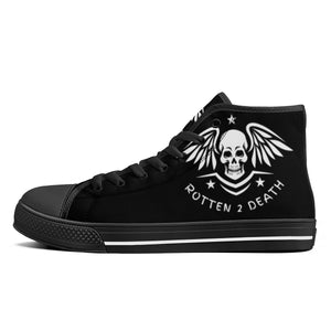 ROTTEN 2 DEATH High-Top Canvas Shoes