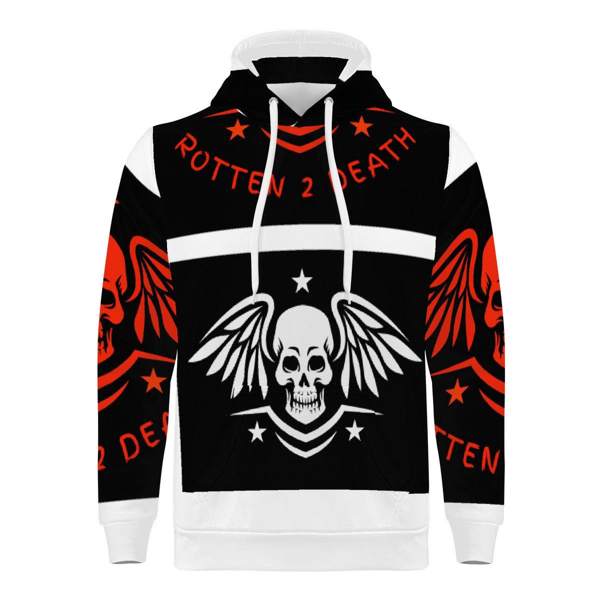 ROTTEN 2 DEATH Men's All Over Print Hoodie