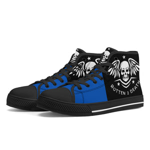 ROTTEN 2 DEATH High-Top Canvas Shoes