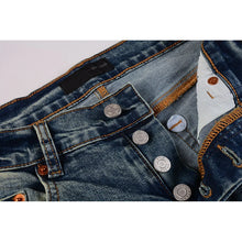 Load image into Gallery viewer, Men&#39;s American Distressed Skinny Button Fly Patchworks Ripped Holes Jeans
