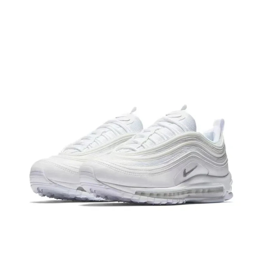 Nike Air Max 97 Men and Women Low-top Retro Running Shoes Air Cushion Sneakers Silver