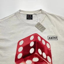 Load image into Gallery viewer, Heavyweight Retro Men&#39;s Fun Dice Cotton Printed Round Neck shirt
