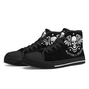 ROTTEN 2 DEATH High-Top Canvas Shoes