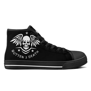 ROTTEN 2 DEATH High-Top Canvas Shoes