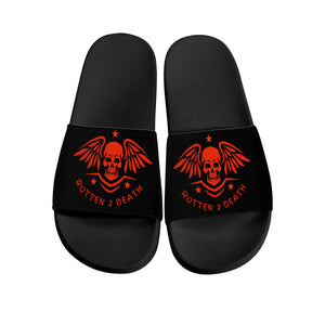 ROTTEN 2 DEATH Slide Sandals - Black