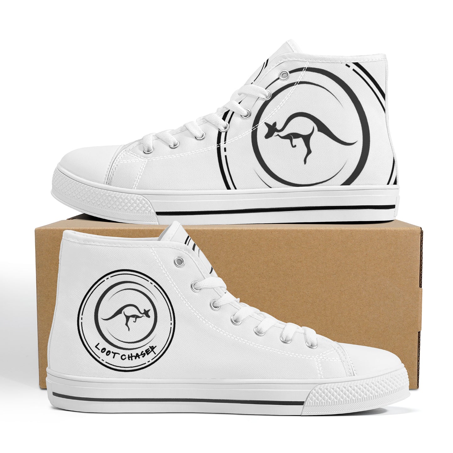 LOOT CHASER High-Top Canvas Shoes